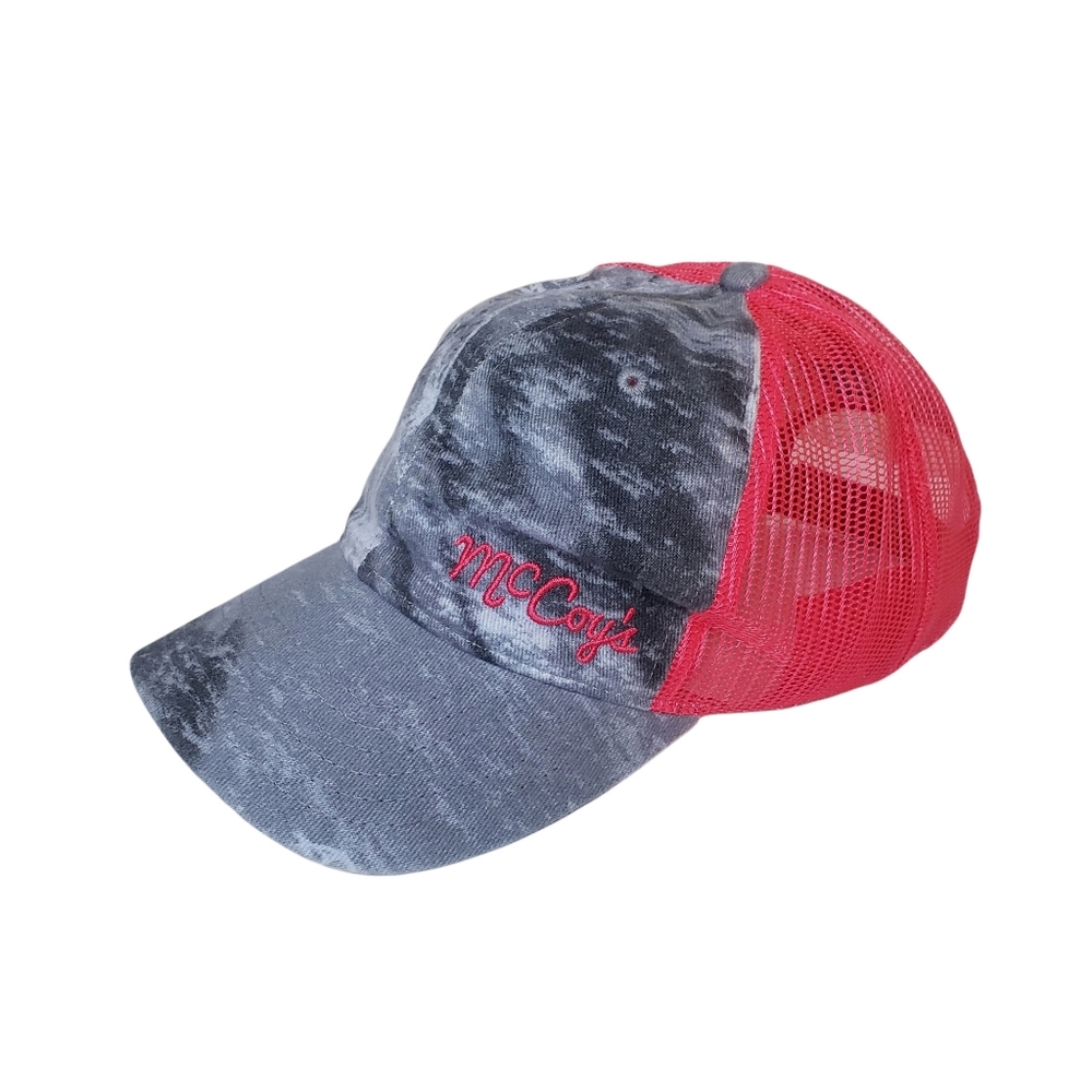 Pink Mesh Baseball Cap Embroidered - Picture 10 of 10